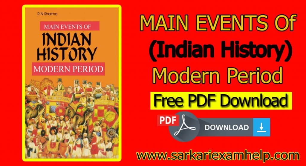 Main Events of Indian History Modern Period
