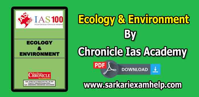 Ecology & Environment {पारिस्थितिकी एवं पर्यावरण} PDF Notes in Hindi & English By Chronicle Ias Academy