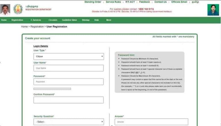 tnreginet registration Procedure