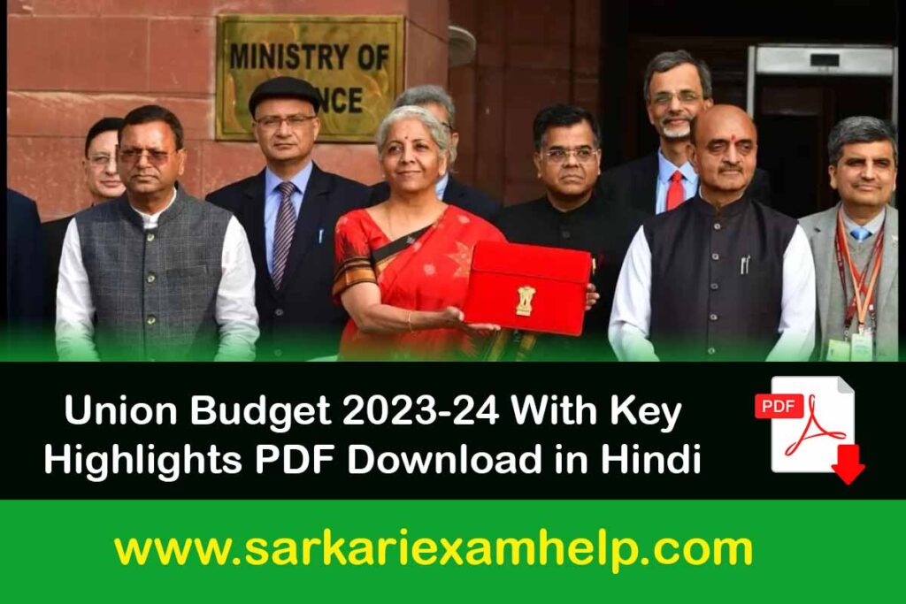 Union Budget 2023-24 Highlights PDF